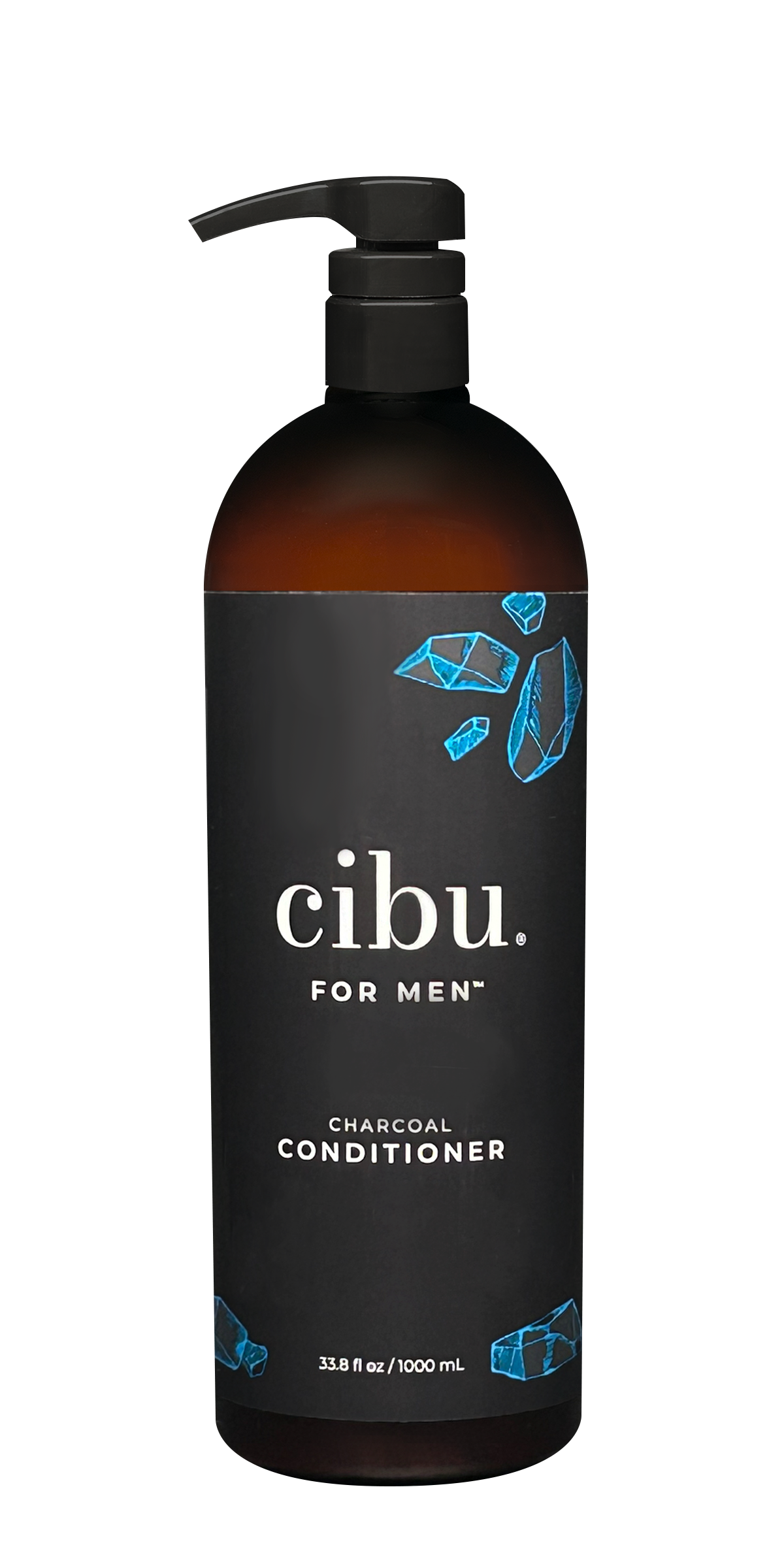 Cibu charcoal conditioner bottle on a white background